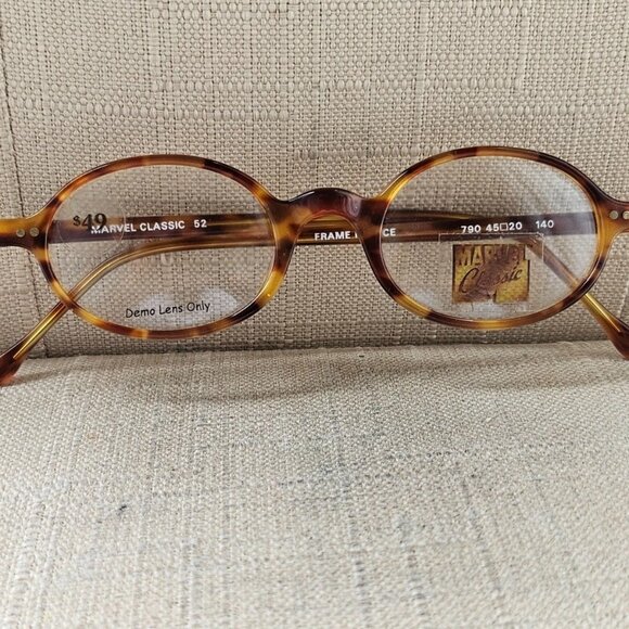 Marvel Classic Women Eyeglasses Frame Brown Tortoise Eyewear Glasses Made France - Picture 3 of 12